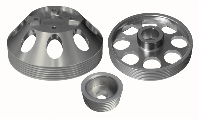 Hyundai Genesis Coupe Pulley Combo - Torque Solution - Lightweight WP/Crank/Alt - Silver - `10-`27
